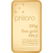 Gold bar 250 g - philoro
