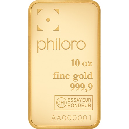 Gold bar 10 oz - philoro