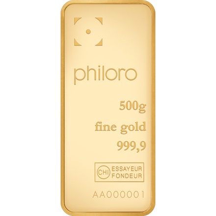 Gold bar 500 g - philoro