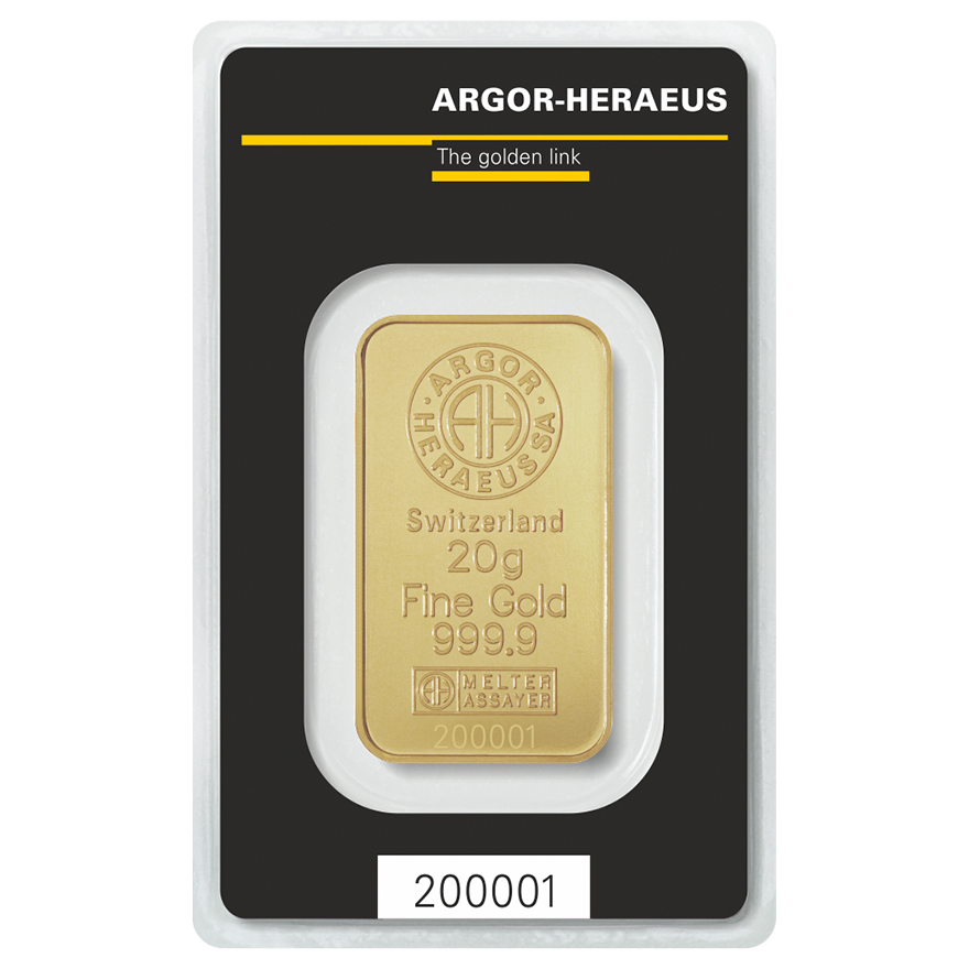 Gold Bar g Argor Heraeus