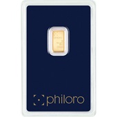 Gold bar 1 g - philoro