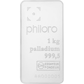 Palladium bar 1000 g cast - philoro