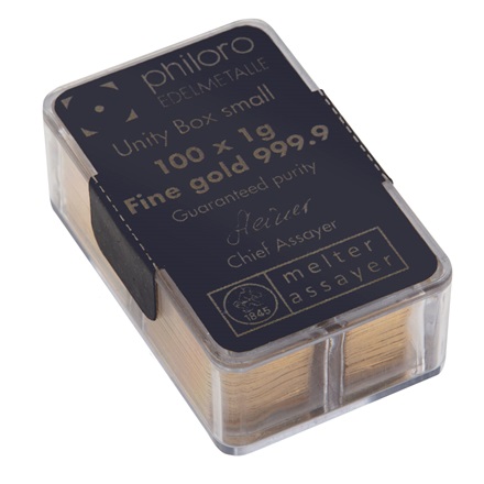 Goldbar UnityBox 100 x 1 g - philoro