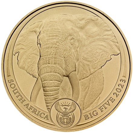 Gold Elephant 1 oz - Big Five 2023
