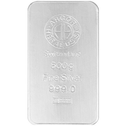 Silver bar 500 g - Argor Heraeus
