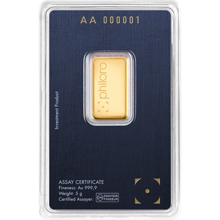 Gold bar 5 g - philoro