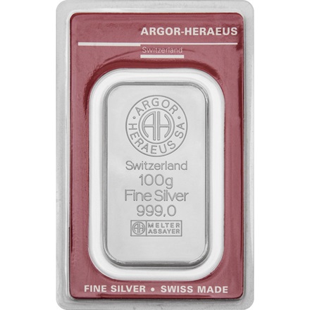 Silver bar 100g - Argor Heraeus 