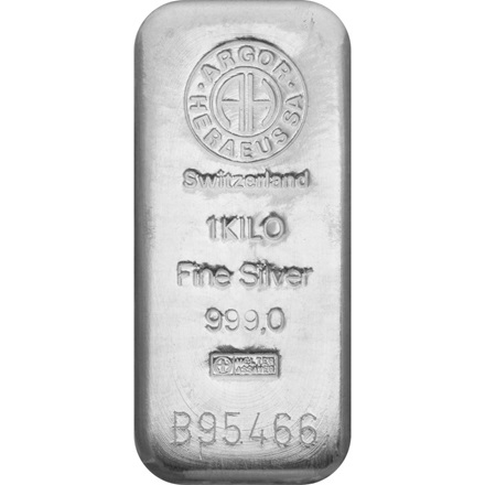 Silver bar 1000 g - Argor Heraeus