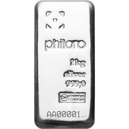 Silver bar 1000 g cast - philoro